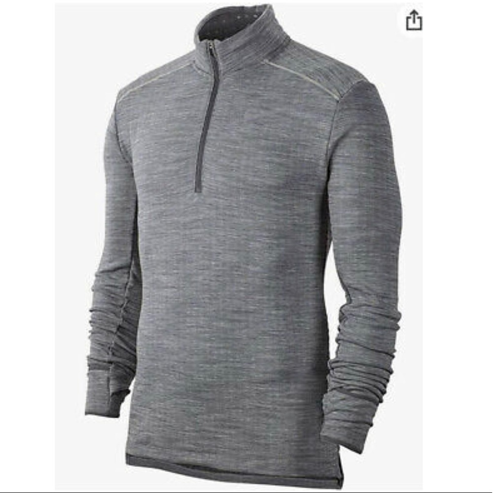 Nike Men Sphere ½-Zip Running Long Sleeve in Grey